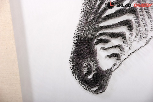 Панно из металла "Зебра" фото фото 3