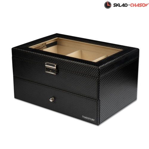 Шкатулка для галстуков Carbon T2 фото