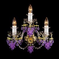 Lucky Glass W-03V Crystal-violet wine фото