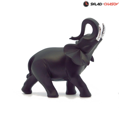 Nadal Статуэтка  733210 "Черный слон (серебряные бивни)" фото