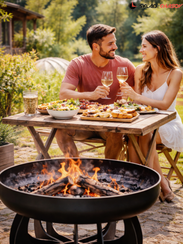 Костровая чаша Факел Лепесток высокий выпуклый 60 фото фото 11