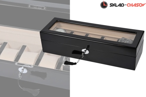 Шкатулка для хранения 5-ти часов 3081 BW фото фото 5