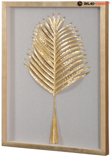 Панно светло-золотистое "Пальма 2" фото фото 2