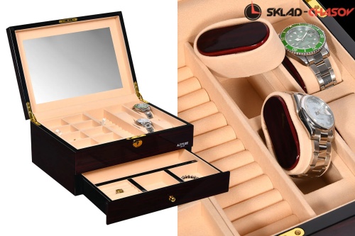 Шкатулка для хранения украшений и 4-х часов J301ECC фото фото 6