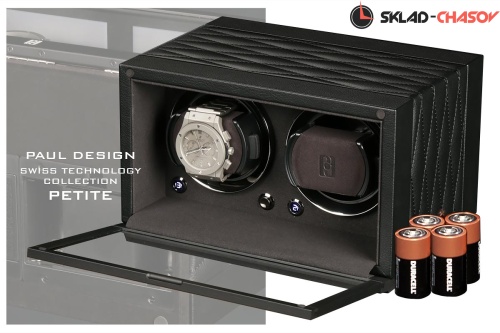 Шкатулка Paul Design для подзавода 2-х часов Petite2D-LBK-K фото фото 6