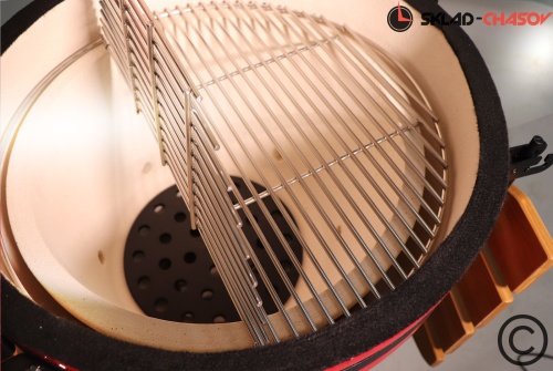 Керамический гриль SG PRO, 56 см / 22 дюйма (красный) фото фото 6