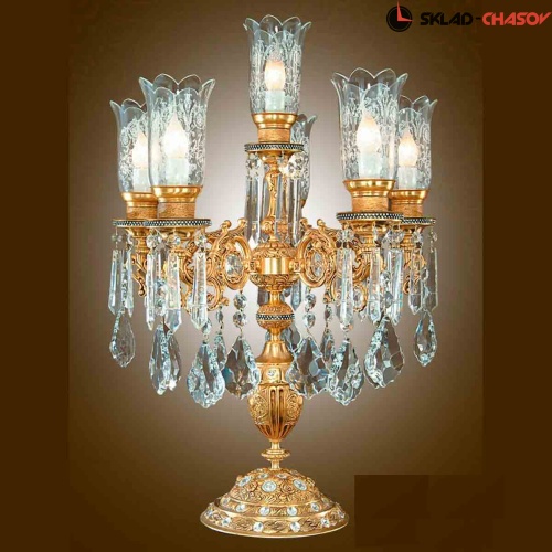 Бронзовая лампа Parsa SF3227/5+1 фото