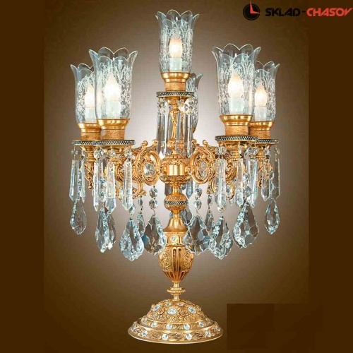 Бронзовая лампа Parsa SF3227/5+1 фото