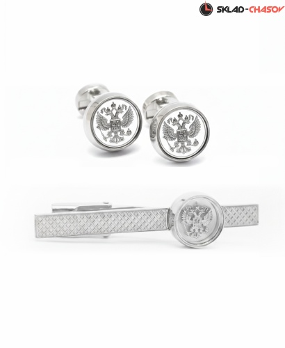 Запонки и Зажим для галстука "Президент" 57802-578002кк фото
