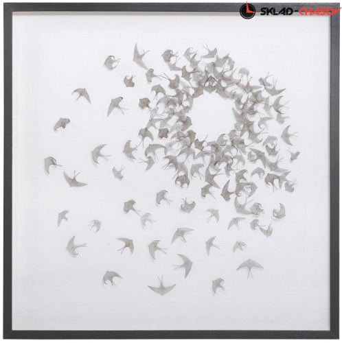 Панно из металла "Ласточки" фото