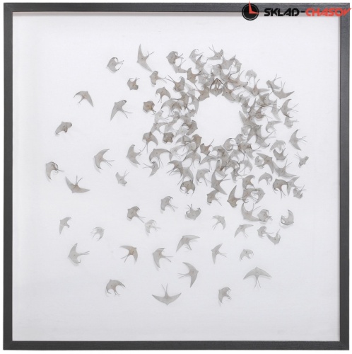 Панно из металла "Ласточки" фото