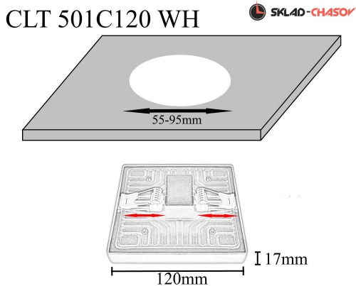 Встраиваемый светильник Crystal Lux CLT 501C120 WH фото фото 2