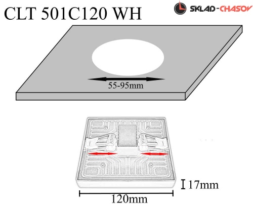 Встраиваемый светильник Crystal Lux CLT 501C120 WH фото фото 2