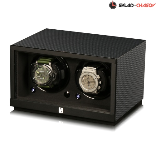 Шкатулка для автоподзавода 2-x часов Petite2D-CF-K фото