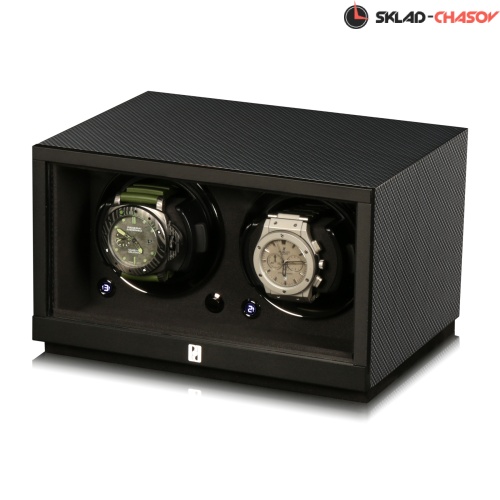 Шкатулка для автоподзавода 2-x часов Petite2D-CF-K фото