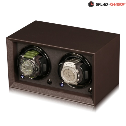 Шкатулка для автоподзавода 2-x часов Petite2-LBN-K фото