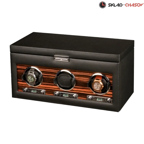 Шкатулка для автоподзавода 3-х часов Wolf 457356 фото