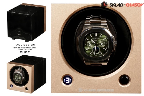 Шкатулка для подзавода 1-х часов PD-CUBE-GD фото фото 5
