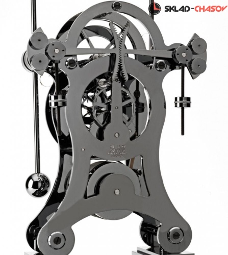 Часы настольные COMITTI NAVIGATOR BLACK CHROME PLATED S5666B фото фото 6