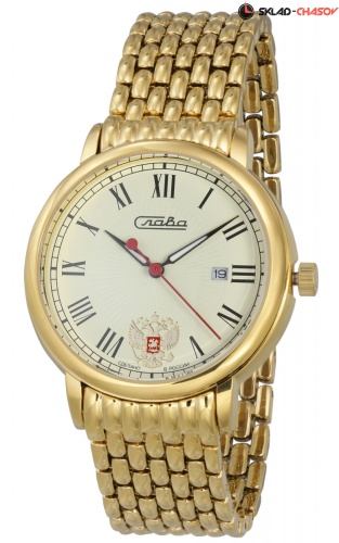 Кварцевые Слава "Традиция" логотип Герб РФ 1419711/2115-100 фото