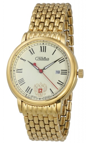 Кварцевые Слава "Традиция" логотип Герб РФ 1419711/2115-100 фото