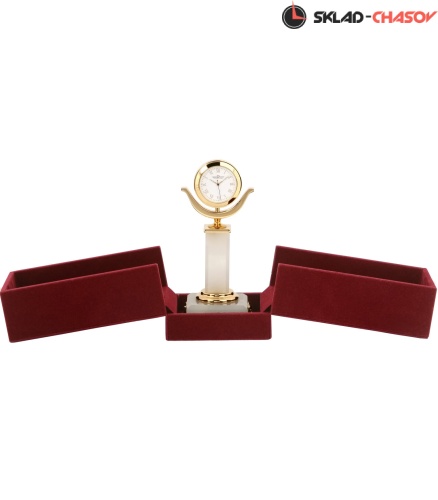 НАСТОЛЬНЫЕ ЧАСЫ "ПЬЕДЕСТАЛ" (оникс) фото фото 3