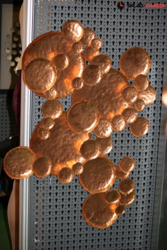 Панно медное рельефное "Кратеры" фото фото 4