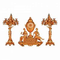 Бронзовые часы с канделябрами Mahdi Luster C1310 фото