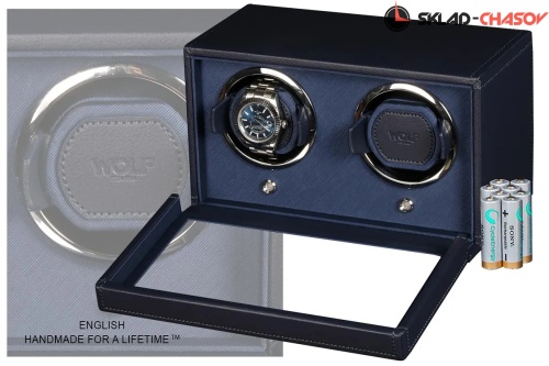 Шкатулка для автоподзавода 2-х часов Wolf 461217 фото фото 2