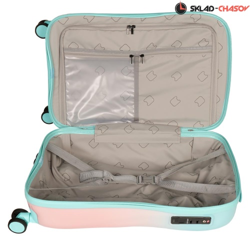 Чемодан с отпечатком пальца LADY MewTour 24 фото фото 4