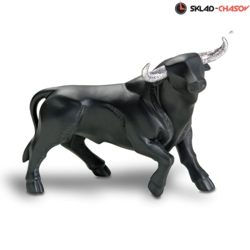Nadal Статуэтка  735090 "Малый Черный бык С серебряными украшенными рогами" фото