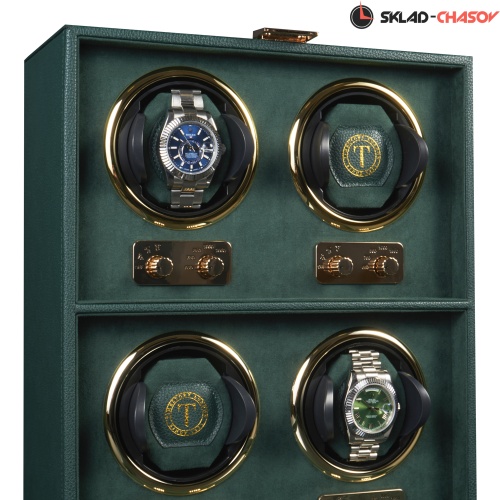 Шкатулка для автоподзавода 4-х часов Badge 04MGR фото фото 4