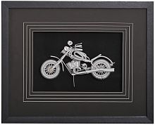 Панно из металла "Мотоциклист 2" фото