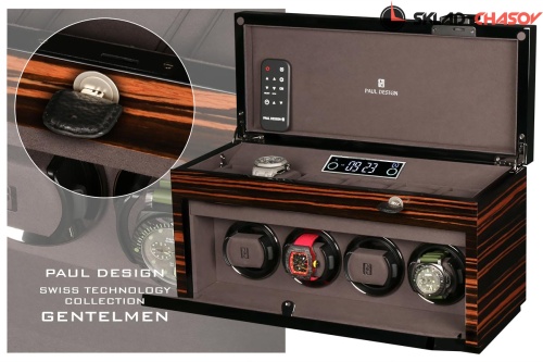 Шкатулка Paul Design для подзавода 4-х часов Gentlemen 4+6 mac-n фото фото 3