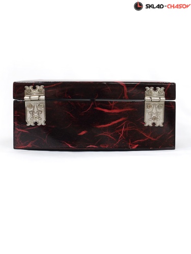 Шкатулка "Журавли" красная 160х105х70мм фото фото 4