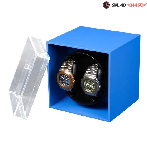Шкатулка для автоподзавода 2-х часов Altitude A2Blue-PLC фото фото 3