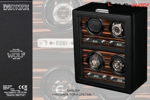 Шкатулка для автоподзавода 4-х часов Wolf 459156 фото фото 2
