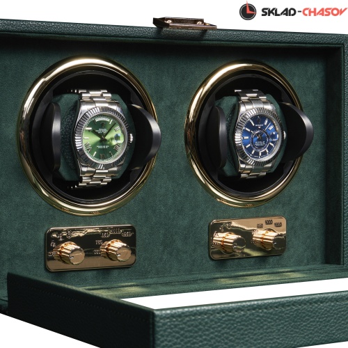 Шкатулка для автоподзавода 2-х часов Badge 02MGR фото фото 4