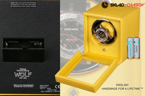 Шкатулка для автоподзавода 1-х часов Wolf 461192 фото фото 4