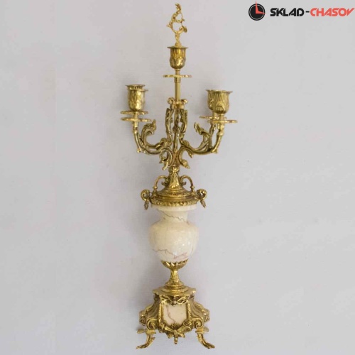 Бронзовые часы с канделябрами RB Купеческие ББ фото фото 3