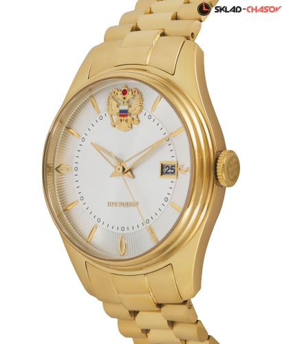 Часы "Президент" 86066860кк на браслете кварцевые фото фото 7
