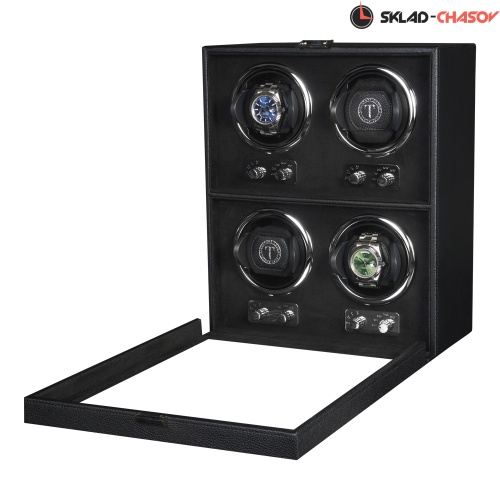 Шкатулка для автоподзавода 4-х часов Badge 04MBL фото фото 2