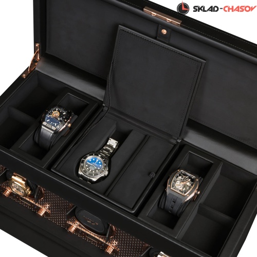 Шкатулка для автоподзавода 3-х часов Wolf 469416 фото фото 3