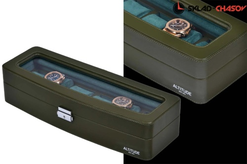 Шкатулка для хранения 6-ти часов 6W-HX-GR фото фото 3