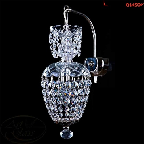 Бра Art Glass METIS chain nickel WL CE фото