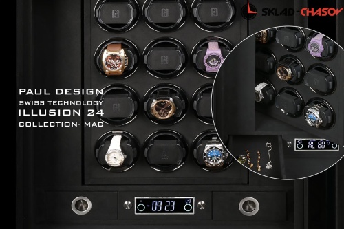 Премиальный шкаф Paul Design для подзавода 24-х часов ILLUSION MAC 24 фото фото 12