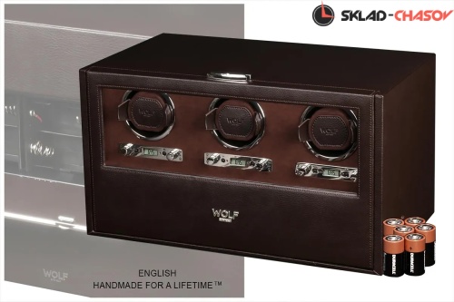 Шкатулка для автоподзавода 3-х часов Wolf 460806 фото фото 3