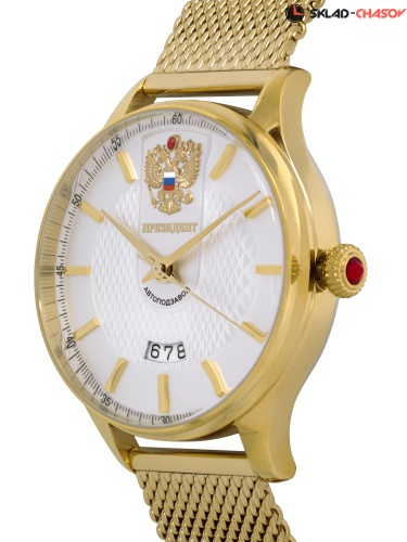 Часы "Президент" 6466046кк с браслетом механические фото фото 3