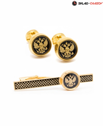 Запонки и Зажим для галстука "Президент" 57864-578064кк фото