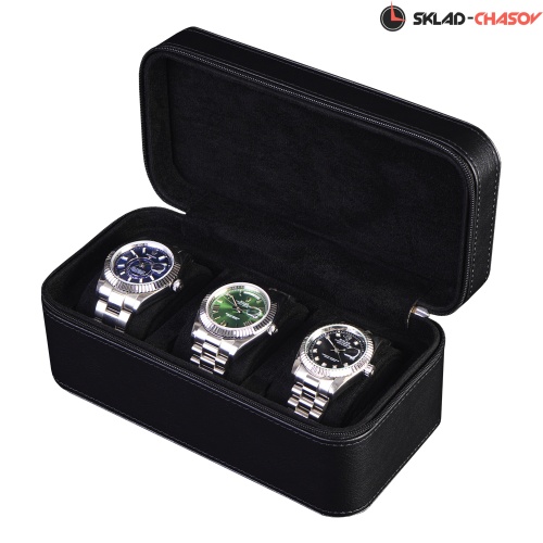 Футляр для перевозки 3-х часов Voyage 03ZBL фото фото 3